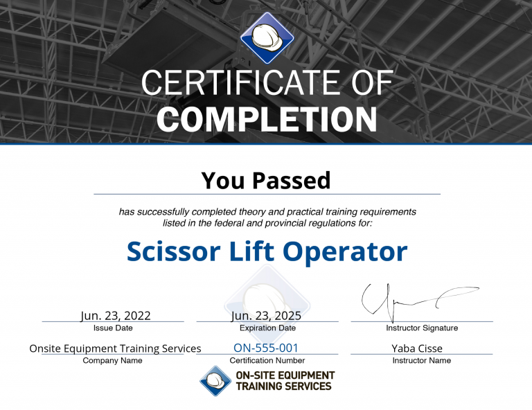 scissorlift example cert for website
